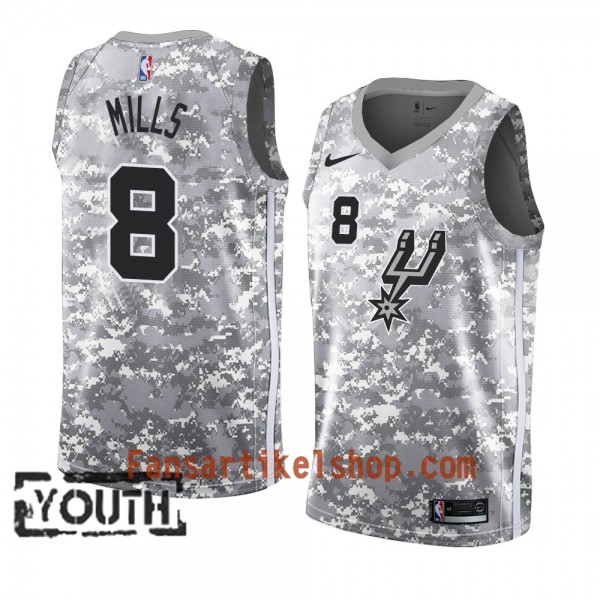 San Antonio Spurs Trikot Patty Mills 8 2018-19 Nike Grau Swingman - Kinder San Antonio Spurs Trikot Patty Mills 8 2018-19 Nike Grau Swingman - Kinder